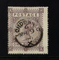 1867-83 ?1 Brown - Lilac, Wmk Maltese Cross, SG 129, Used With Small Centrally - Placed LONDON WC MR 9 80 Cds. Centered  - Andere & Zonder Classificatie