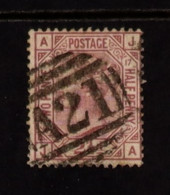 1873-80 2?d Rosy-mauve Plate 17, ORB WATERMARK INVERTED, SG 141Wi (Spec J18a), Used. Cat ?750. - Other & Unclassified