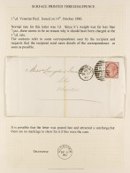1880 (Dec) Entire Letter London To Alcester, Bearing 1?d Venetian Red. Cat. ?160. - Otros & Sin Clasificación