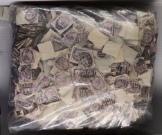 1881 PENNY LILACS. A Vast Accumulation Of On & Off Paper Used Examples, The 'on-paper' Examples (say 10,000 Stamps) Ofte - Sonstige & Ohne Zuordnung