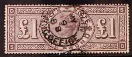 1888 ?1 Brown - Lilac, Wmk Orbs, SG 186, Used With Dublin Sorting Office Cds, A Pressed Vertical Crease & Lightened Red  - Other & Unclassified