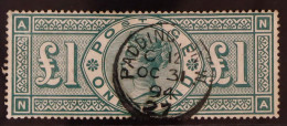 1891 ?1 Green, SG 212, Used With Neat Paddington Cds Of OCT 31 94. Very Fine, Cat ?800 - Autres & Non Classés