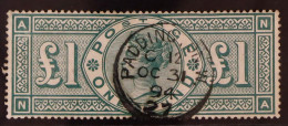 1891 ?1 Green, SG 212, Used With Neat Paddington Cds Of OCT 31 94. Very Fine, Cat ?800 - Andere & Zonder Classificatie