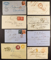 INTERESTING POSTAL HISTORY GROUP Incl. 1841 Front To The Garrison, Bathurst, GAMBIA With London Ship Letter Cancel, Vari - Other & Unclassified