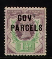 Z003 GOVT. PARCELS 1887 1?d Dull Purple And Pale Green Overprinted In Blue-black Ink, SG?O65 Variety, Mint?large Part OG - Andere & Zonder Classificatie