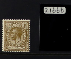 1912-24 1s Deep Bronze-brown Wmk Cypher, Spec N32(10), Never Hinged Mint. Brandon Certificate, Cat ?1350. - Unclassified