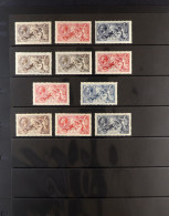 1913 - 1934 MINT SEAHORSES Mostly Attractive Examples With 1913 Waterlow 2s.6d, 5s And 10s, 1915 De La Rue 2s.6d (2 Shad - Non Classés