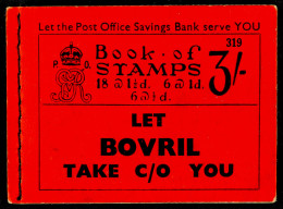 BOOKLET 1935 3s Scarlet Cover (edition 319), SG Spec BB29, Cat ?550. - Sin Clasificación