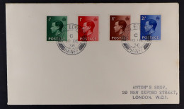 1936 (10 Dec) Set Of 4 Stamps Neatly Arranged And Tied To Env By 'KING EDWARD / BANFF' Cds's On Abdication Day. Very Fin - Non Classés