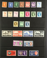 1958 - 1970 NEVER HINGED MINT Collection On Stock Pages. Highly Complete Run Of Basic Stamps. (190+ Stamps) - Other & Unclassified
