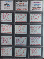 1977 10p BOOKLETS SPECIALIZED COLLECTION Of 10p Folded Booklets (SG FA3) In Eight Albums, All Identified, Includes Vario - Other & Unclassified