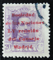 1929 .Edifil 460.20 Cts Sociedad De Naciones. A 000,124 - Used Stamps