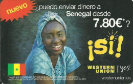 Spain: Prepaid IDT - Western Union, Flag Senegal - Andere & Zonder Classificatie