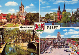 PAYS-BAS - Groeten Uit Delft - Multi-vues De Différents Endroits - Carte Postale - Delft