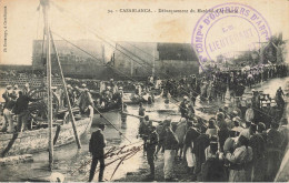 Casablanac , Maroc * Débarquement Matériel Artillerie * CACHET Militaire Compagnie D'ouvriers Militaria - Casablanca