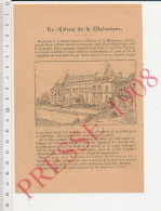 Gravure1908 Château De La Malmaison Rueil + Humour Bornage Terrain Frais De Justice + Une Fortune En épingles Epinglerie - Unclassified