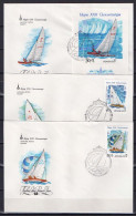 USSR Russia 1978 Olympic Games Moscow, Sailing Set Of 5 + S/s On 6 FDC - Verano 1980: Moscu