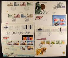 1970's-2000's COLLECTION Of Illustrated First Day Covers And Used PHQ Cards Cancelled By Fdi Cancels, In Two Albums & Lo - FDC