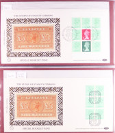 1982 - 1987 BENHAM LUXURY SILK DEFINITIVE SERIES Collection In 2 Beham Albums, Comprehensive From 1982 To 1987 (D01 - D6 - FDC