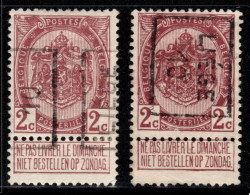 Preo's (82) "LIEGE 10" OCVB 1534 A+B - Rollo De Sellos 1910-19