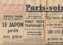 PARIS-SOIR, Vendredi 3 Octobre 1941, N° 446, Brevannes, Lisieux, Japon, Trafiquants, Cassy, Salon D'Automne, Maréchal... - Allgemeine Literatur