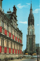 PAYS-BAS - Delft / Holland - Stadhuis En De Nieuwe Kerk - City Townhall And The New Church - Animé - Carte Postale - Delft