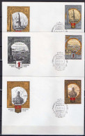 USSR Russia 1978 Olympic Games Moscow, Tourism Set Of 8 On 8 FDC - Summer 1980: Moscow