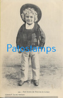 228941 FRANCE BRETON LORIENT COSTUMES LITTLE BOY POSTAL POSTCARD - Autres & Non Classés