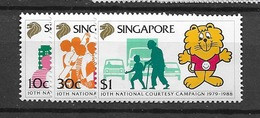 1988 MNH Singapore Mi 560-2, Postfris** - Singapour (1959-...)