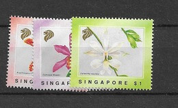 1991 MNH Singapore Mi 633-35  Postfris** - Singapur (1959-...)