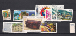 1999  MNH Andorra (French), Year  Complete According To Michel, Postfris** - Années Complètes