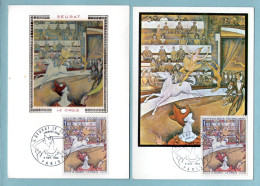 Carte Maximum 1969 - G. Seurat  Le Cirque - YT 1588A  - 75 Paris - 1960-1969