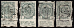 Preo's (81 & 81A) "LIEGE 1911 LUIK" OCVB 1628 A+B & 1681 A+B - Roller Precancels 1910-19