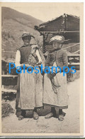 228943 SWITZERLAND EIFISCHTAL COSTUMES FARMERS POSTAL POSTCARD - Altri & Non Classificati