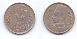 Egypt 10 Milliemes 1938 (1357) - Egypte