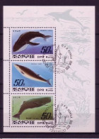 KOREA-NORD MI-NR. 3354-3359 GESTEMPELT(USED) KLEINBOGENSATZ WALE 1992 FINNWAL SCHWERTWAL DELPHIN - Walvissen