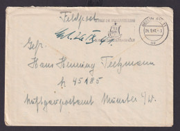 Deutsches Reich Feldpost Maschinen Werbestelmpel Besucht Die Reichsaustellung - Lettres & Documents