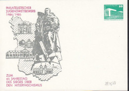 DDR PP 18, Ungebraucht,Philatelistischer Jugendwettbewerb 1984/85, Potsdam, Pälz, 40 Jahre Sieg - Postales Privados - Nuevos