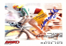 CYCLISME: CYCLISTE : MARCO VELO - Cyclisme