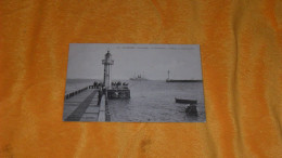 CARTE POSTALE ANCIENNE CIRCULEE DE 1906../ SAINT NAZAIRE.- SUR LA JETEE. LA NORMANDIE EN RADE VA RENTRER AU PORT...CACHE - Saint Nazaire