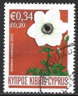 Cyprus 2008. Scott #1090 (U) Red Anemone Flowers - Gebraucht