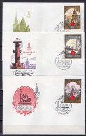 USSR Russia 1980 Olympic Games Moscow, Tourism Set Of 10 On 10 FDC - Verano 1980: Moscu