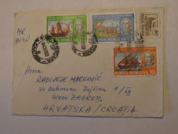 ROMANIA COVER TO CROATIA 1992 - Otros & Sin Clasificación