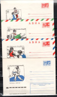 USSR Russia 1980 Olympic Games Moscow, Wrestling, Boxing, Judo 4 Commemorative Covers - Summer 1980: Moscow