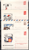 USSR Russia 1980 Olympic Games Moscow, Weightliftng, Cycling, Shooting, Archery 4 Commemorative Covers - Verano 1980: Moscu