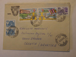 ROMANIA COVER TO CROATIA 1992 - Andere & Zonder Classificatie