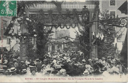 BOURG EN BRESSE Congrès Mutualiste De L' Ain. Arc De Triomphe Place De La Comédie - Autres & Non Classés