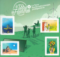 2022 France La Terre & Les Hommes Green Energy Environment Souvenir Sheet  MNH @ BELOW FACE VALUE - Nuovi