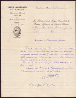 Lettre à En-tête " Ligue Agricole De La Marne " 1936 - Non Classés