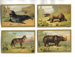 RARE  Lot De 4 Chromos Sur Les Animaux, Délivrés Par La Librairie D' éducation Nationale  Paris - Altri & Non Classificati